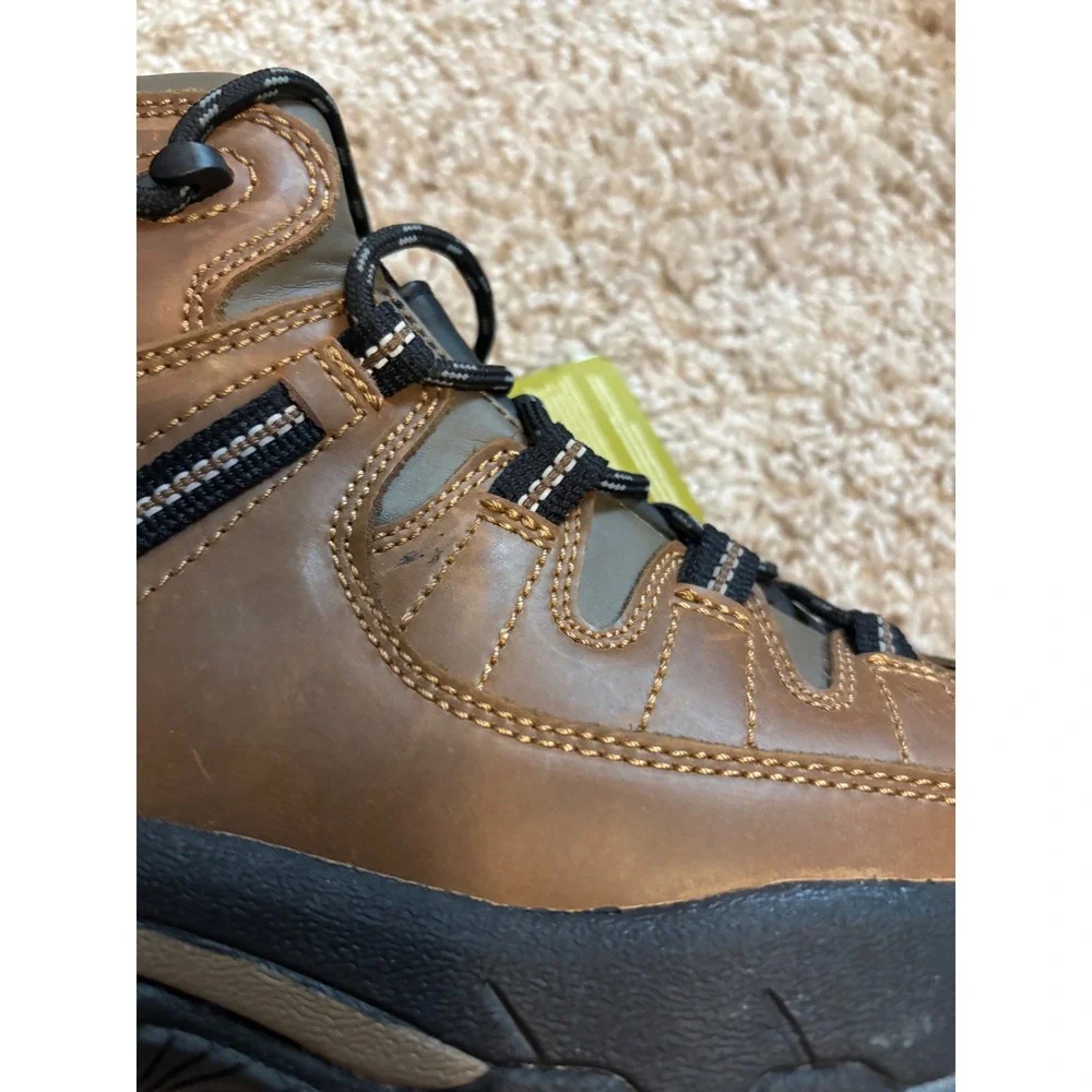 SR Max Mens  10.5 Brown Leather Composite Toe Slip Resistant Work Boots SRM5300